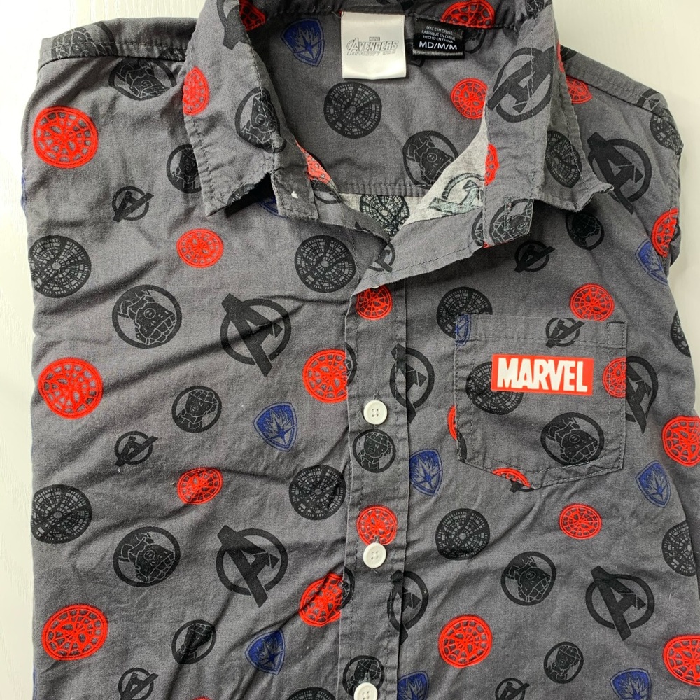 Marvel Button-up collared Shirt